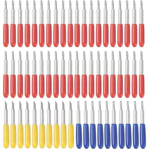 60pcs 30/45/60 Degree Blades For Cricut Explore Air 2 Vinyl Cut Machines Cut Tools Tungsten Steel Bladess