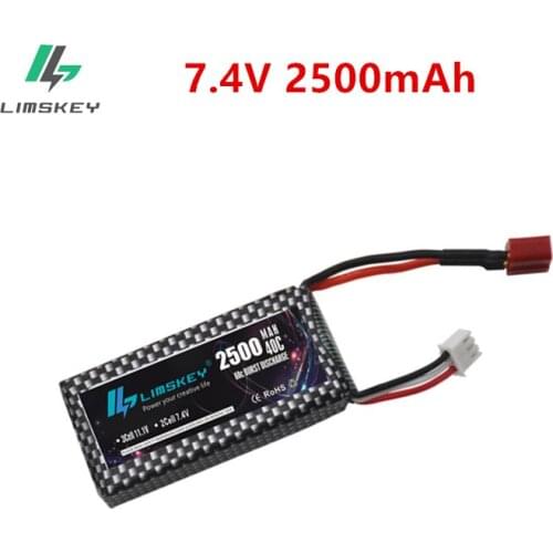 For RC Cars 12428 12423 7.4v 2500mAh Lipo battery for Syma X8C X8W X8G X8 RC Quadcopter Spare Parts 2s 903480 7.4v Battery 10pcs