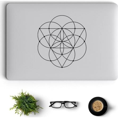 Sacred Geometry Vector Laptop Sticker for Macbook Air Pro 16" Retina 11 12 13 15.6 Inch Mac Book Skin 14" Vinyl Notebook Decal
