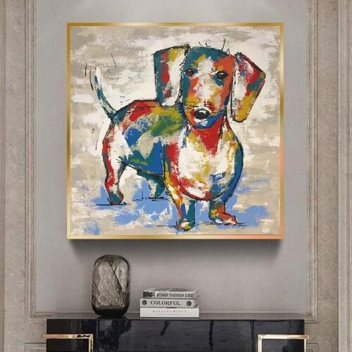 Dachshund Puppy Dog Poster And Prints Painting Cute Animal Watercolour Canvas Wall Art No Frame Kid Room Decor Picture Quadros