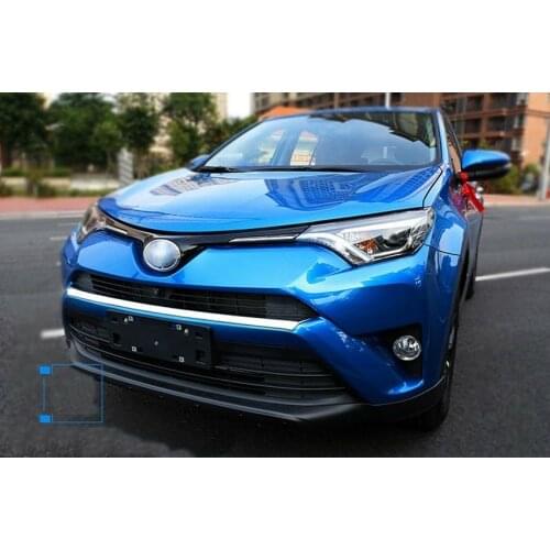 Fit For Toyota RAV4 2016 2017 2018 ABS High quality Car Front Bumper Protector Hood Bonnet Cover Strip