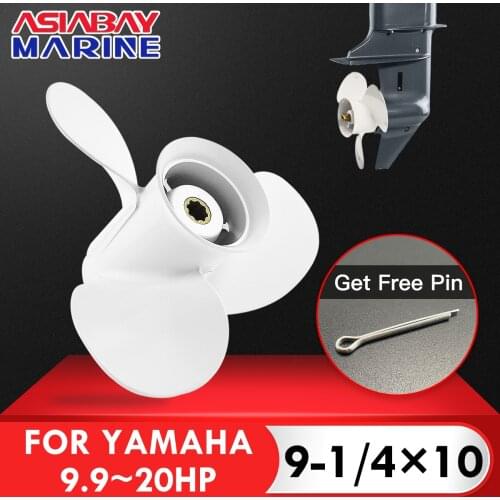 Outboard Propeller 9-1/4 X 10 For Yamaha 9.9HP 15HP Aluminum Alloy Propeller 9.25*10 Boat Engine Parts 7 Spline 63V-45952-10-EL