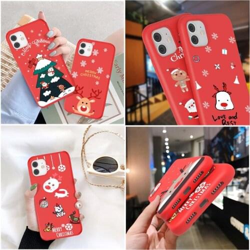 Christmas Phone Cases Samsung Galaxy A50 A30 A20 A30S A50S Silicone Case Soft Christmas elk Deer Back Cover For Samsung Capa