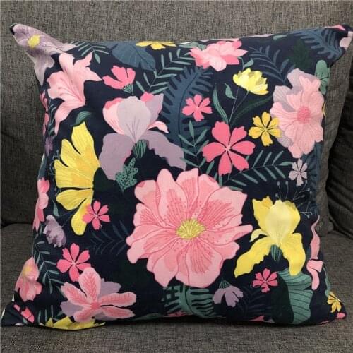 Super Soft Digital Printing Square Velvet Throw Lily Cushion Case Pillowcase