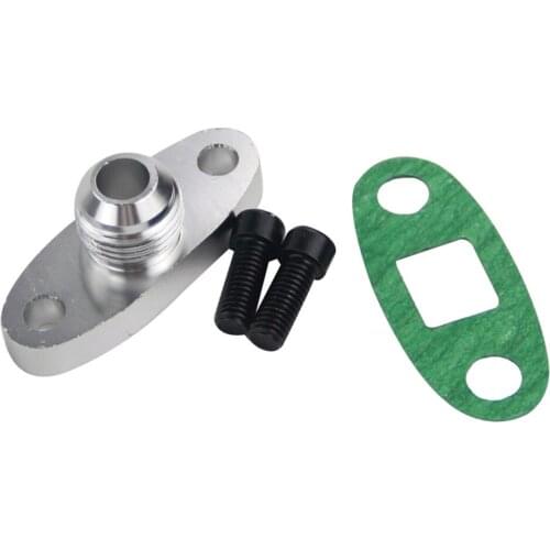 Turbo Oil Feed 10AN Drain Outlet Flange T3 T4 T04 T03 10 AN Adapter