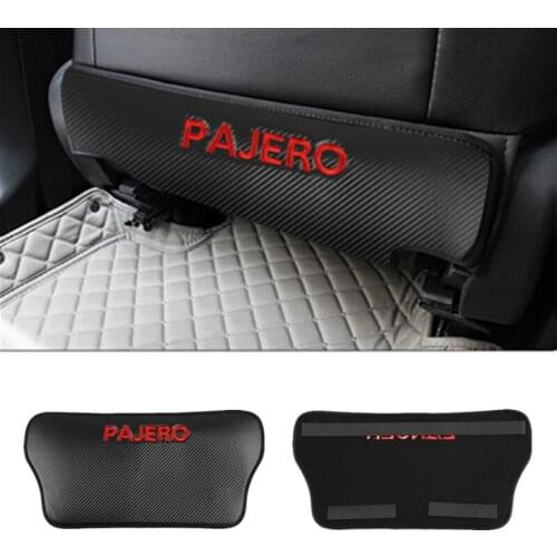 1pcs Universal Car Back Protector Cover Seat Back Anti-Kick Cushion Pad for Mitsubishi Pajero accessories car styling