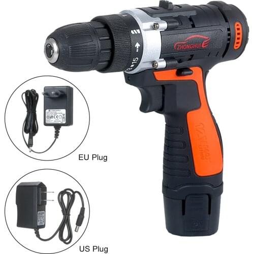 12V Cordless Drill/Driver Kit 1400rpm Variable Speed Polisher Car Buffer Waxer Set Power Screwdriver with 5 Bits 1 Polishing Pad