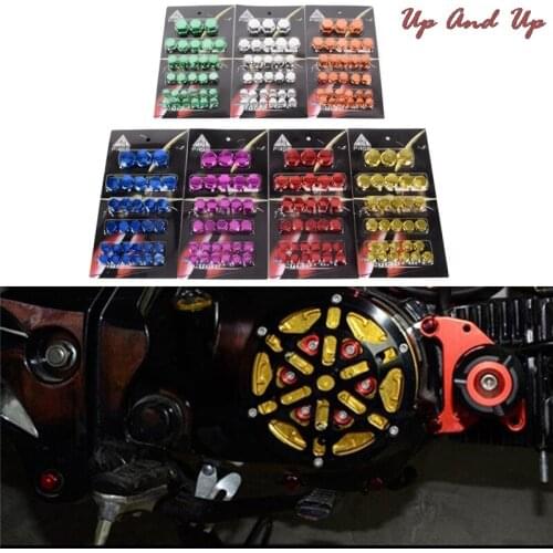 30Pcs/lot Motorcycle Screw Nut Cover Cap Motorbike Screw Nut Bolt Cap Cover Decoration