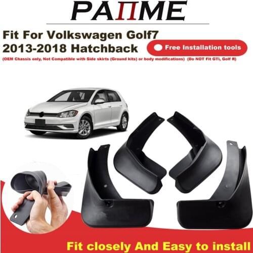 4 Pcs Set Molded Mud Flaps Mudflaps Splash Guards Front Rear Mud Flap Mudguards Fender for vw golf 7 2013-2018 YC101105