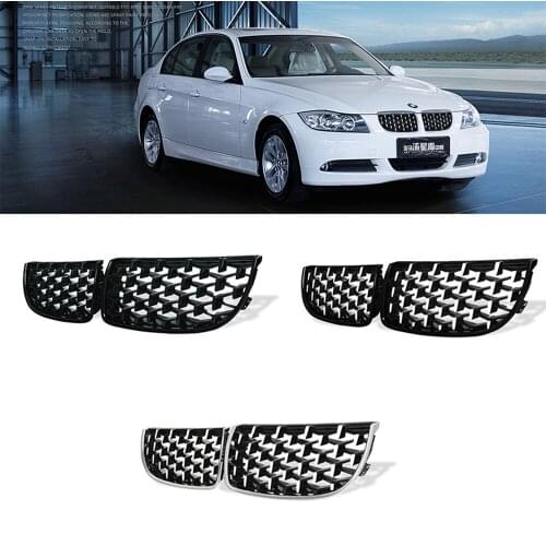 Diamond Style Car Racing Grill For BMW E36 E39 E87 E90 E92 F20 F30 E60 F10 F18 G30 1/3/5 Series Front Grilles Accessories