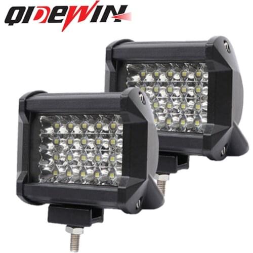 Automotive LED work light 4-inch 4-row 72W work light spotlight roof light automotive LED strip light