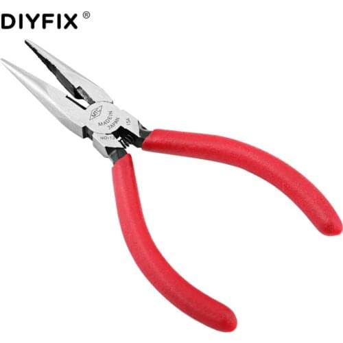 DIYFIX Mini Pliers Scissors Electronic Cutting Wires Cutter Long Nose Cutting Clamping Electron Industry Repair Tools Hand Tools