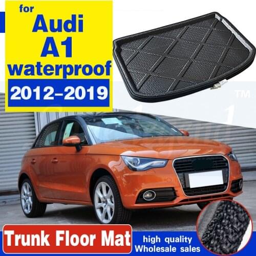 For Audi A1 2014 2015 2016 2017 2018 2019 Boot Tray Cargo Liner Rear Trunk Floor Mat Carpet Luggage Cargo Tray Car Accessory