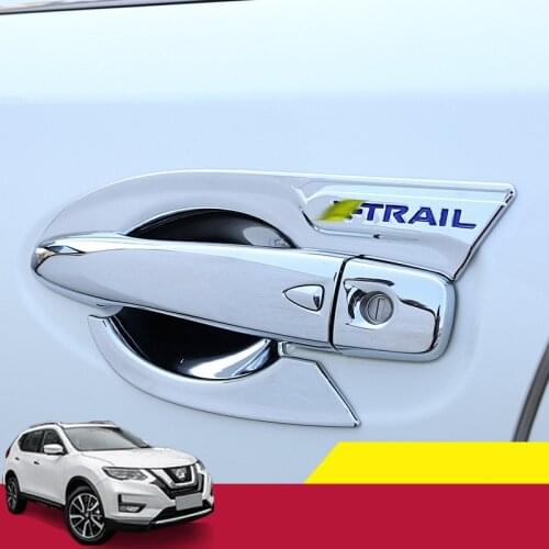 For Nissan X-trail X trail T32 2014-2019 Car Styling Inner Door Handle Cover Door Bowl Frame Trim Sticker Protective sequins