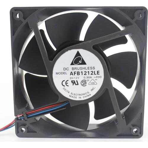 Brand new original AFB1212LE 12038 0.3A 12V double ball silent chassis cooling fan
