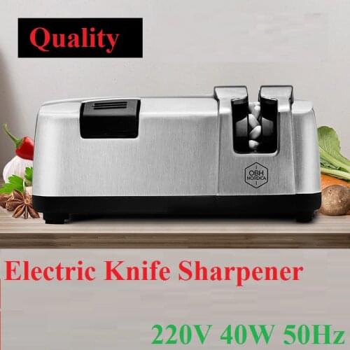 1Pcs 40W/50Hz Electric Knife Sharpener Automatic Multifunction Fast Household Steel Tool Kitchen Utensil Thickening Cooking 220V