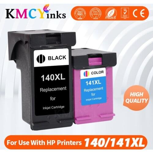 KMCYinks Compatible 140XL 141XL Ink Cartridge Replacement for Photosmart C4583 C4283 C4483 C5283 D5363 D4263 D4363 C4480 printer