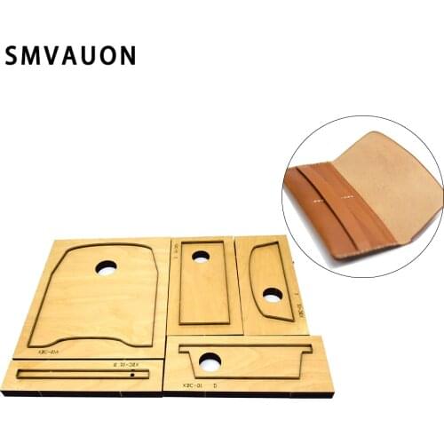Classic Fashion Long Wallet Cutting Die Punching Steel Card Bag Straight Mold Leather Wallet Cutting Die Wood Mold Tool