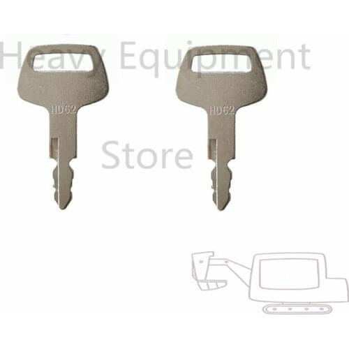 2 PC HD62 Key For Hyundai Excavator Dozer Skidsteer Hitachi H808 Nagnao