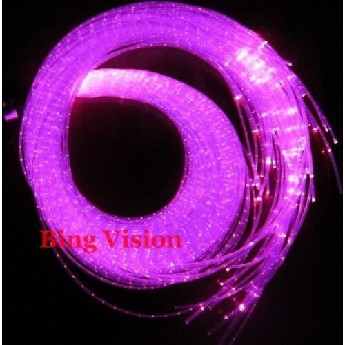 Fiber curtain kit with 108pcs twinkle optic fiber calbe 3.1m long+16W LED light engine RGB color with remote