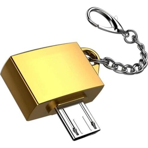 Metal Otg Data Line Type-C Android Mobile Phone Tablet Box U Disk Connection Hanging Chain Adapter