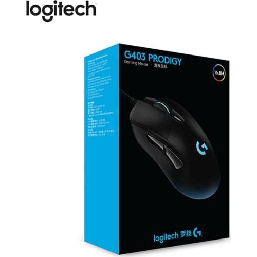Logitech G403 Original Wired Gaming Mouse for Mouse Gamer with RGB 12000DPI FPS Mouse for PUBG LOL Overwatch