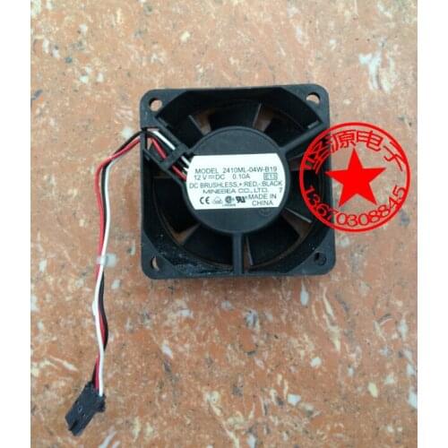 NMB-MAT 2410ML-04W-B19 E13 DC 12V 0.10A 60x60x25mm 3-wire Server Cooling Fan