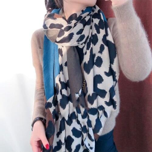 2019 New Fashion Cotton Leopard Print Scarves Shawl Trendy Long Leopard Scarf Wrap Hijab Muffler Free Shipping