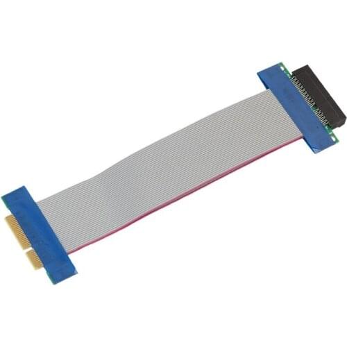 PCIe 1X /4X PCI Express Connector PCI-E 1X/4X Slot Riser Card Extender Card Adapter Flexible Cable Extension Adapter Ribbon