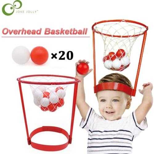 Outdoor Headband Hoop Balls Poops Toy Security Catching Basketball Parent-child Game kids Education basketball shooting toys ZXH