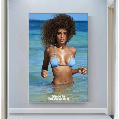 Silk Cloth Wall Poster Jessica Aidi Sexy Model Star Art Home Decoration Gift