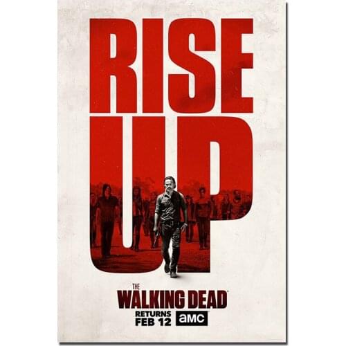 The Walking Dead Rise Up Season 7 TV Silk Poster 20x30 13x20 Inch Picture For Home Decoration -7