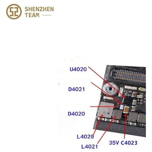 SZteam 5sets/lot for iphone 6s backlight ic kits U4020 Coil L4020,L4021 diode D4020, D4021 Capacitor C4023
