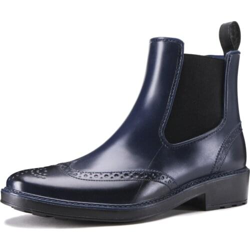 TONGPU Womens Ankle High Chelsea Rain Boots 27-138