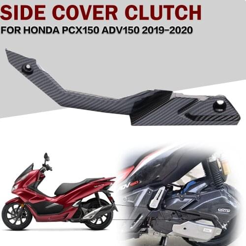 For Honda ADV150 PCX150 ADV 150 PCX 150 2019-2020 Carbon fiber pattern Engine Cover Protection Case Left Engine Box Front Cover