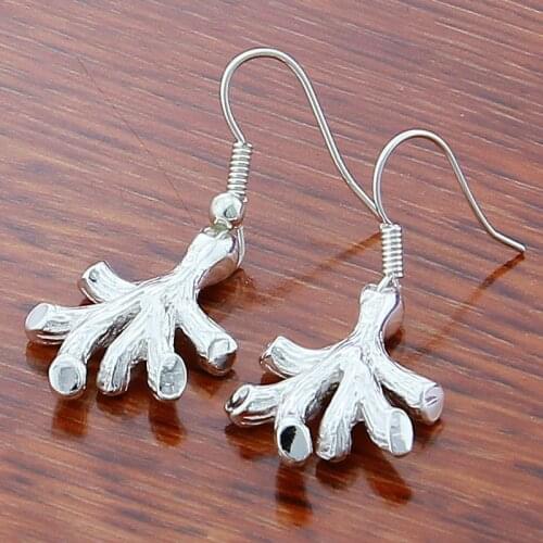 2019 Brand New 925 Sterling Silver Vintage Tree Drop Earrings For Women Fashion Fine Silver Jewelry Gift