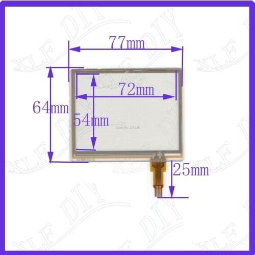 ZhiYuSun 77*64mm 3.5inch touch screen 77mm*64mm resistance screen Digital general touch screen this is compatible
