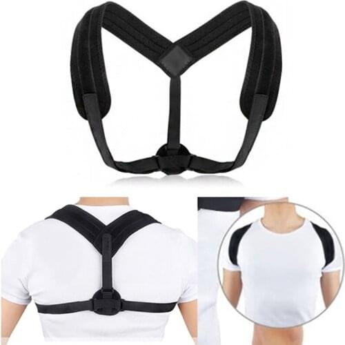 1pcs Back Care Posture Corrector Adjustable Clavicle Brace Shoulder Support Strap Improve Sit Walk Prevent Slouching Women Men