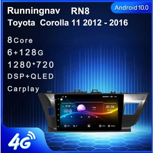 10.1” 4G LTE Android 10.1 Fit TOYOTA COROLLA 2014 - Multimedia Stereo Car DVD Player Navigation GPS Radio