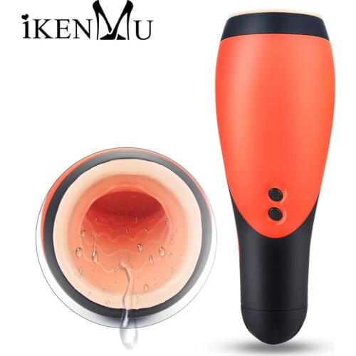 30 Modes Vibrating Blowjob Male Masturbator Deep Throat Oral Sucking Sex Machine Vibrator Intimate Adult Sex Toys For Men