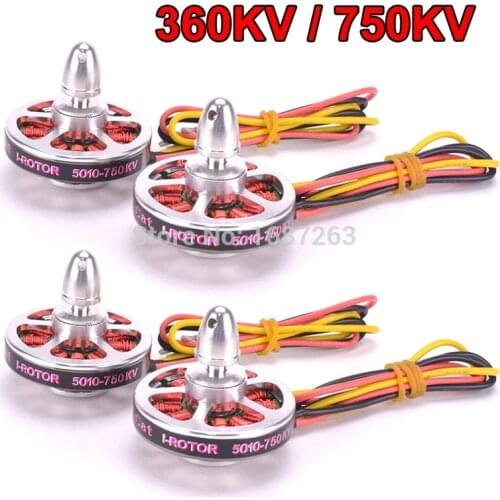4Pcs/lot 5010 360KV / 750KV Brushless Motor 2-6S compatible with 1245 Propeller For ZD550 ZD850 RC FPV MultiCopter QuadCopter