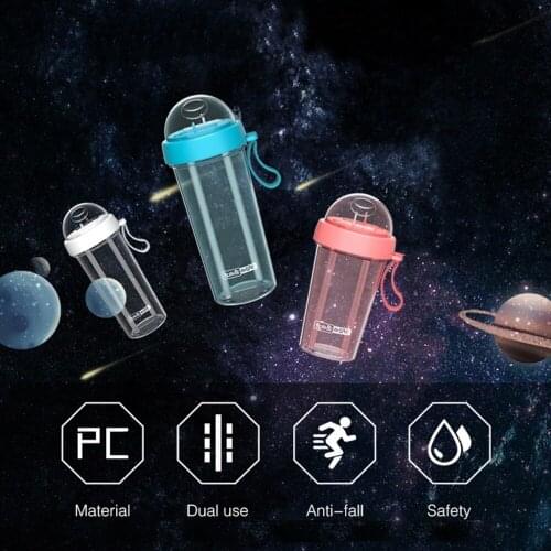 420/600 ML 5 Colors Baby Water Bottles Infant Newborn Cup Children Learn Feeding Straw Juice Drinking Bottle BPA Free for Kids