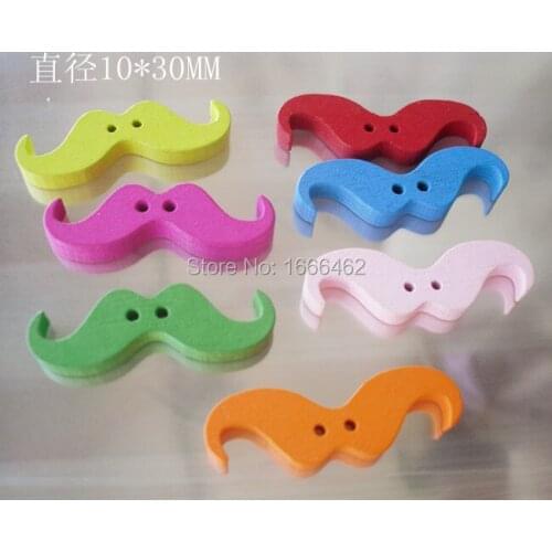 60PCSWood beads Button Sewing Cartoon children/decoration/Craft/Scrapbooking Accessories loose Buttons