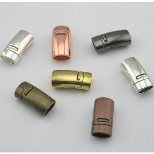 7 CLRS--10Sets 10.8mmx7.8mm Strong Magnetic Clasp For Licorice Leather Cord Bracelet making--CLP1101
