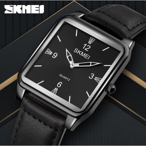 Quartz Mens Watches Brand SKMEI Business Wristwatch Simple Design Mens Dress Bracelet Fashion Watch Zegarek Damski Reloj Mujer