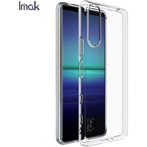 For Sony Xperia 5 II Case Cover IMAK 1.3MM Case Transparent Silicone for Sony Xperia 5 II 2 Shockproof Soft TPU Back Cover