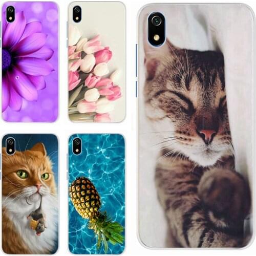 For Xiaomi Redmi 7A Case Siilicone Soft TPU Back Cover For Xiaomi Redmi 7A 7 A Redmi7A Phone Cases 5.45'' Cute Cats Cover Bumper