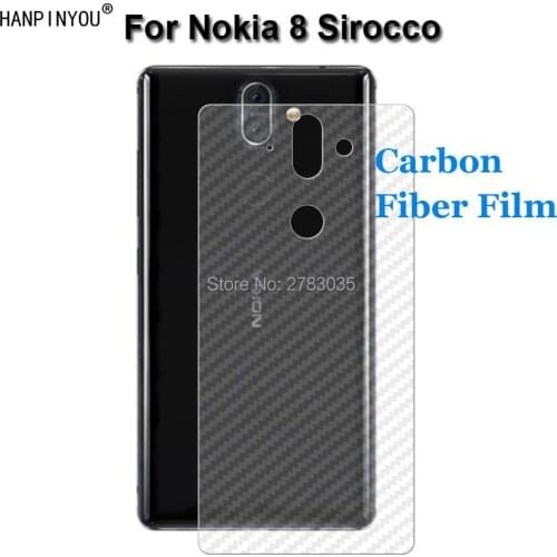 For Nokia 8 Sirocco 5.5" Durable 3D Anti-fingerprint Transparent Carbon Fiber Back Film Screen Protector (Not Tempered Glass)
