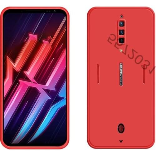 For Nubia Red Magic 6 Case Liquid Soft Silicone Phone Cover For ZTE Red Magic 6 Pro Funda Redmagic 6