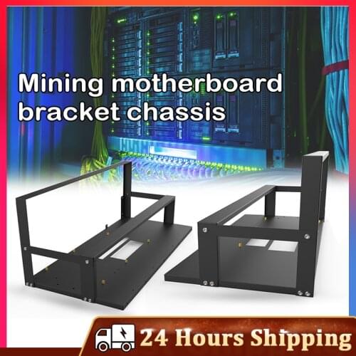 Mining Case Rack Motherboard Bracket Open Mining Rig Frame ETH/ETC/ZEC Ether Accessories Tools for 8 GPU Rack Only UY8